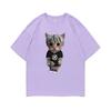Rapper Ken Carson Kitty Print T Shirt Regular Men Hip Hop Loose Tshirt Male Fashion Cotton Street Tees Funny Men's Short Sleeve