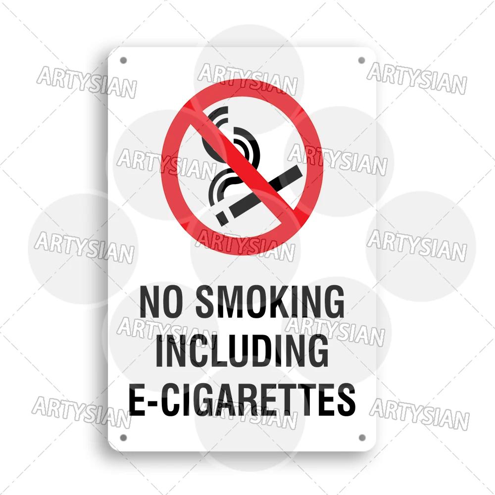No Smoking Metal Sign No Vaping Smoke-Free Zone Smoking Permitted Plaque Auahi Kore Designated Smoking Area No Open Flames