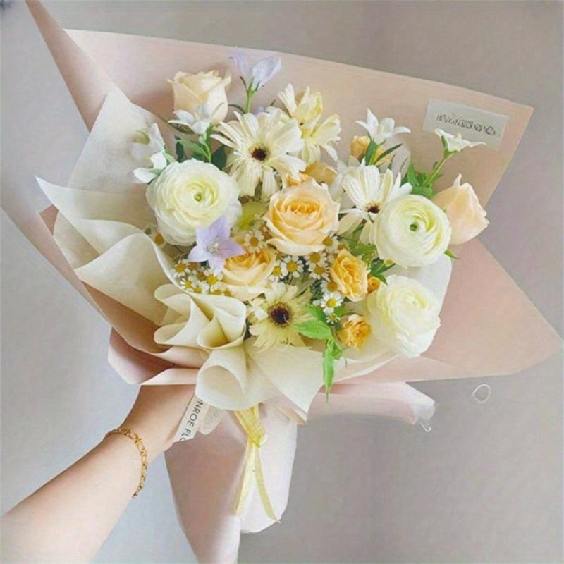 38 Sheets/Bag, Gift Bouquet Packaging Lining Paper Flower Art Bag Flower Paper Korean Extract Milk Flower Wrapping Paper, Wrapping Paper