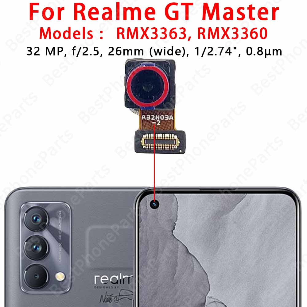 Fotocamera Posteriore Anteriore Per Realme C55 C67 4G GT Master GT Neo Modulo Fotocamera Principale Cavo Flessibile Sostituzione Ricambi