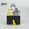 Kitchen Magnet Decor Cat Pushing Vase Refrigerator Magnet 3D Printed Whiskers Holder Whisker