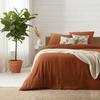 Cotton Gauze Duvet Cover + 2 Pillowcases 220 X 240 Cm Trendy Terracotta