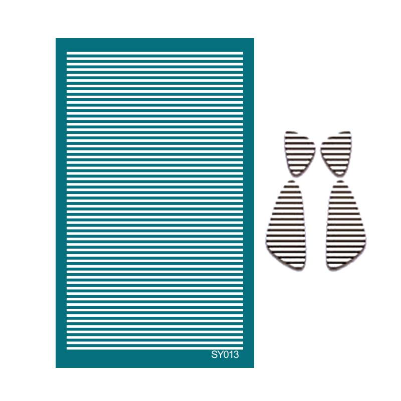 23 Styles Self-Adhesive Silk Screen Stencils for Polymer Clay Palm Leaves Reusable Mesh Transfer Printing Earring Jewelry Making