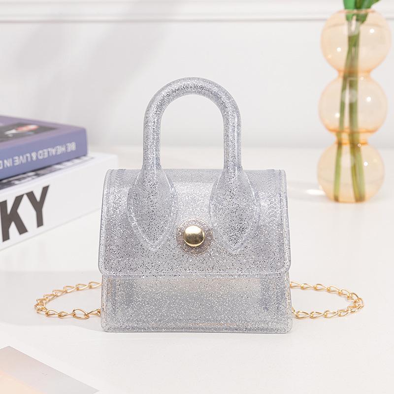 Guangzhou Women's Bag Women's Bag C Jelly Handbag Bag Macaron Change Bag Single Shoulder Oblique Span Bag Mouth Red Envelope