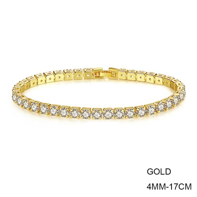 New Fashion Luxury 925 Sterling Silver Tennis Women's Bracelets Bangle for Women Christmas Gift Jewelry