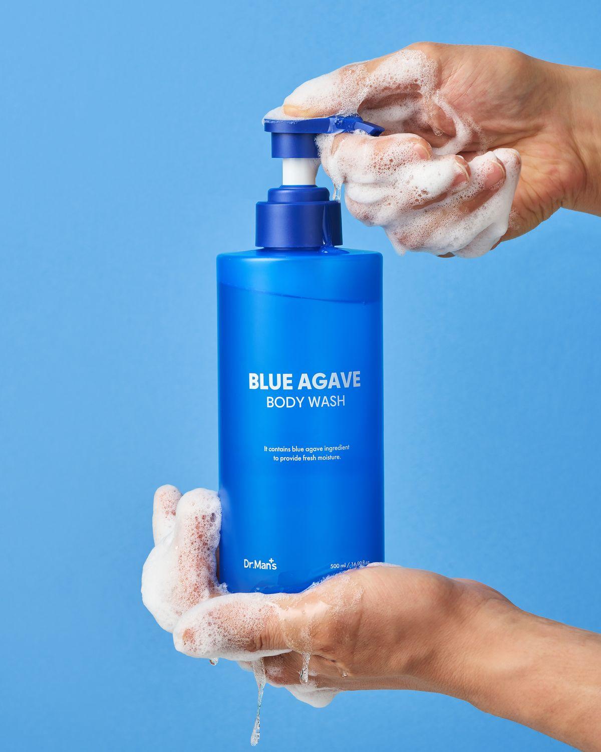 Blue Agave Body Wash 500ml / Back Acne & Sweat Odor Care, Hydration