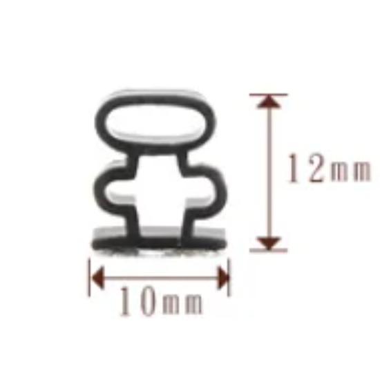 

6M Силіконова гумова ущільнювальна стрічка Двері, вікна Звукоізоляційна стрічка Самоклеюча стрічка 10x1/6/8/10/12/15 мм Фурнітура для вікон 6M