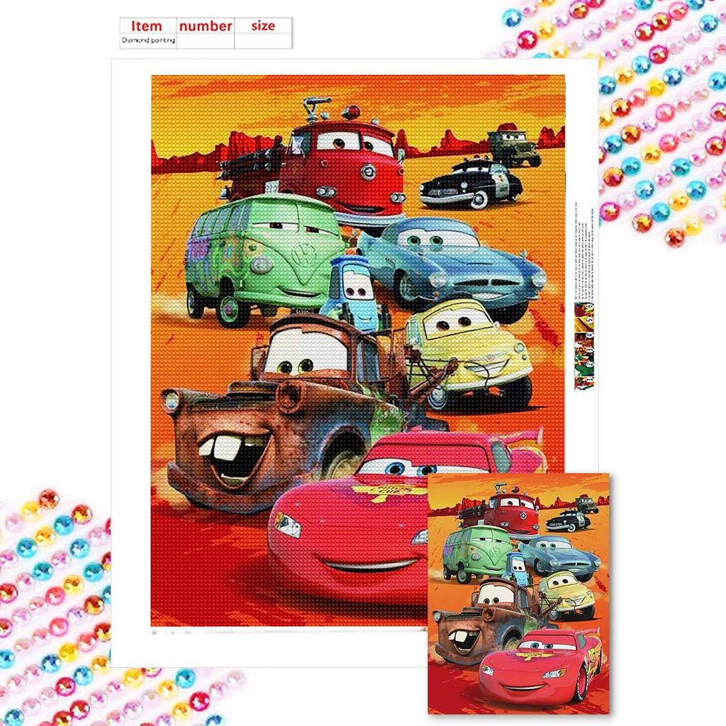 DIY Diamond Painting Car Party Cross Stitch Kit Mosaic Art Diamond Painting Full Circle Diamond Home Decoration