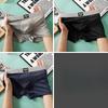3pcs Summer Mesh Men's Ice Silk Underwear Breathable Quick Drying Men's Flat Underwear Solid Color Square Underwear Boxer Brief