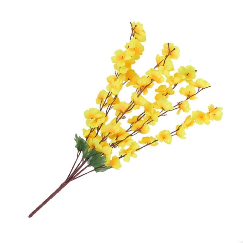 62KD 7 Forks Spring Simulation Artificial Flowers Silk Flower Home Flower Arrangement