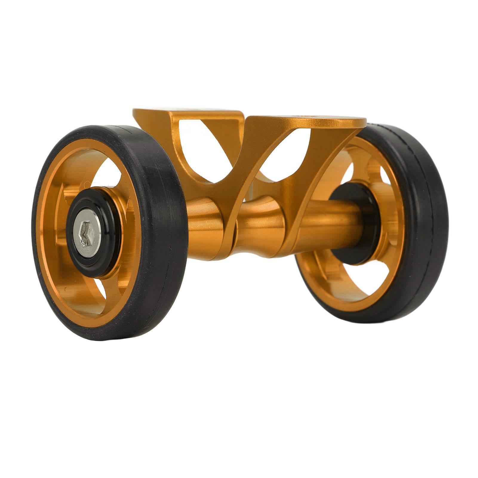 Велосипедное крыло Easywheel крыло ролики колеса двойное колесо для складного велосипеда Brompton для Dahon Gold золотой