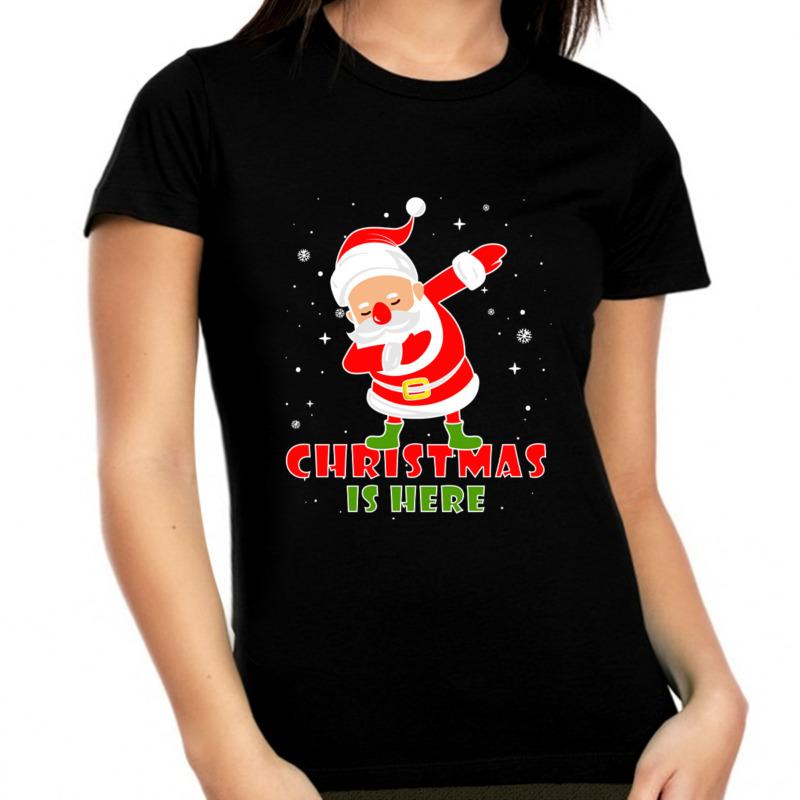 Buy Funny Plus Size Christmas Shirts For Women Christmas Black Summer T