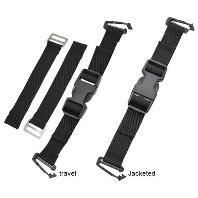 Backmount Fixed Strap Scuba Diving Webbing Quick Release BCD Sidemount Buckle Wear Resistant BCD Tank Strap for Scuba Diving