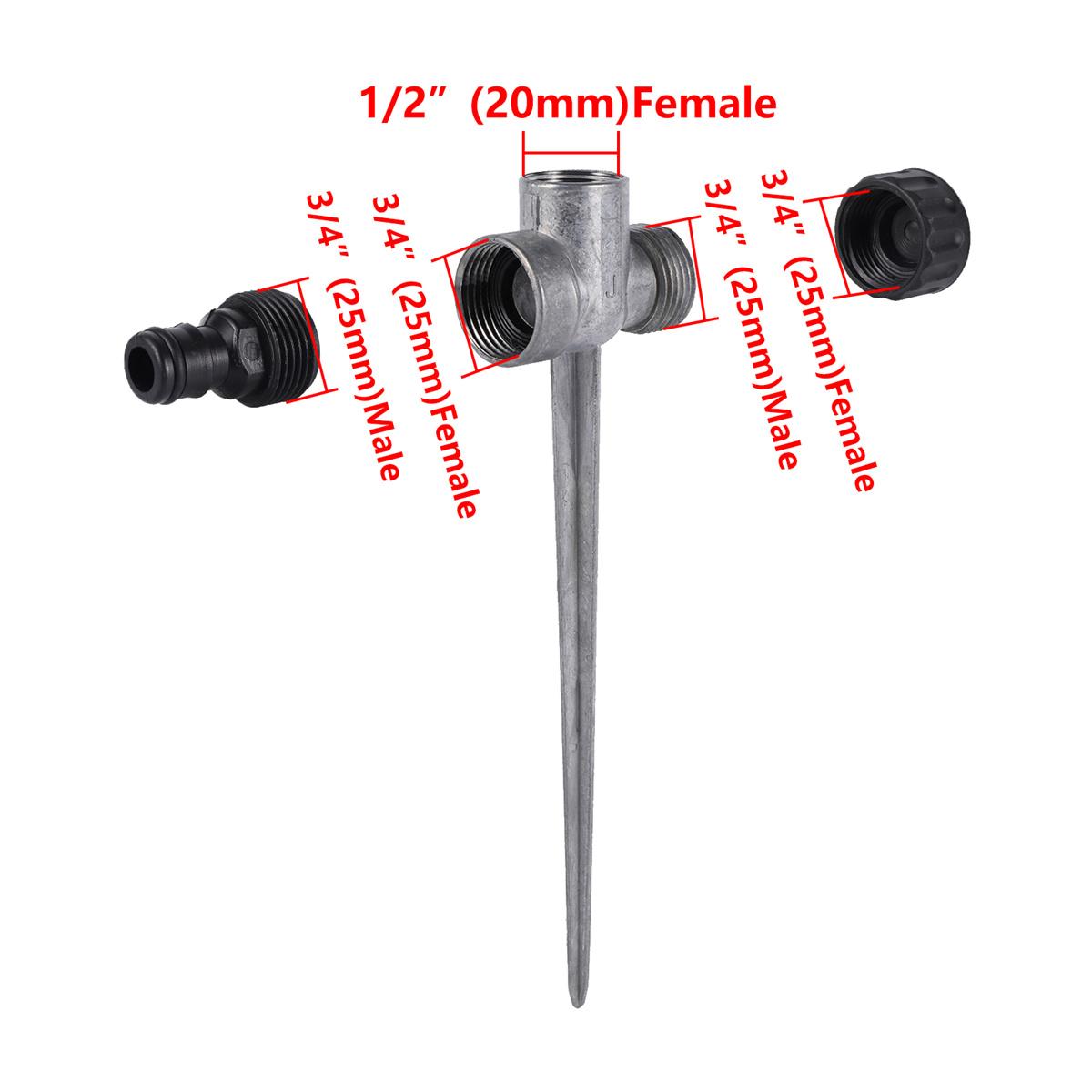 

Садовый вращающийся рокерный ударный дождеватель 1/2 наружная резьба регулируемая латунная насадка для полива газона и полей инструменты для полива