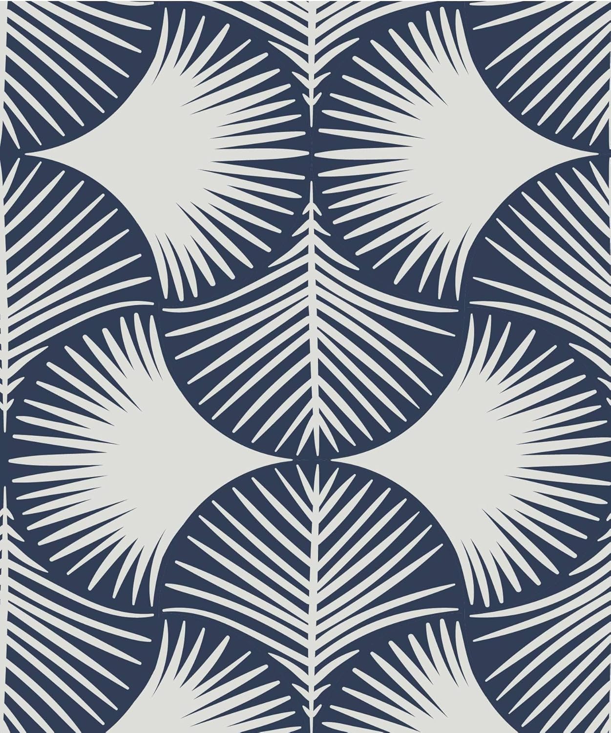 

Light Grey Fanshaped Peel and Stick Wallpaper Jungle Geometric Self Adhesive Wallpaper Navy Blue Contact Paper for Bedroom Decor 2mx45cm(78.7x17.7in)
