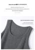 Little Goat 100% Pure Cashmere Women's Knit Vest - Baby Cashmere Warm Camisole, 12 Gauge, Plain Crew Neck