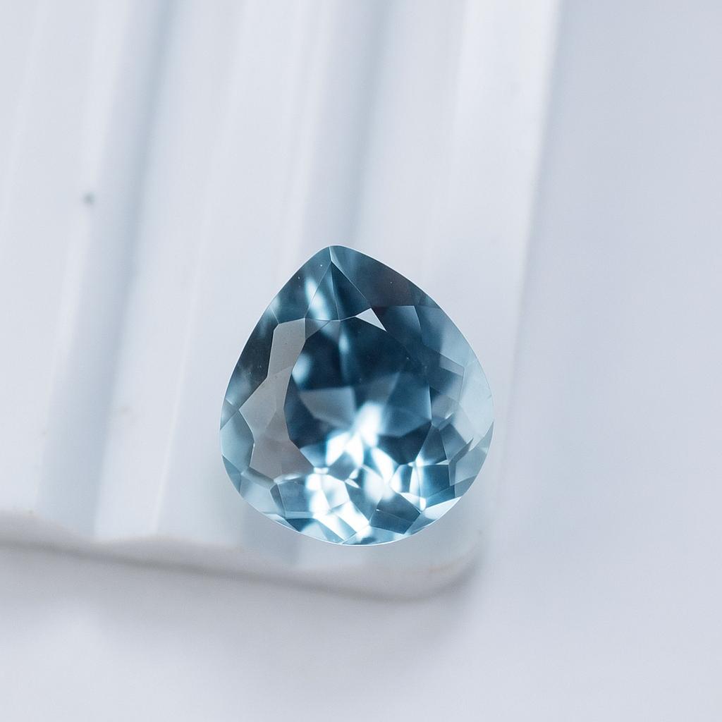 Natural Blue Sapphire Loose Gemstone Ceylon Pear Cut 14x11 Mm September Birthday Birthstone