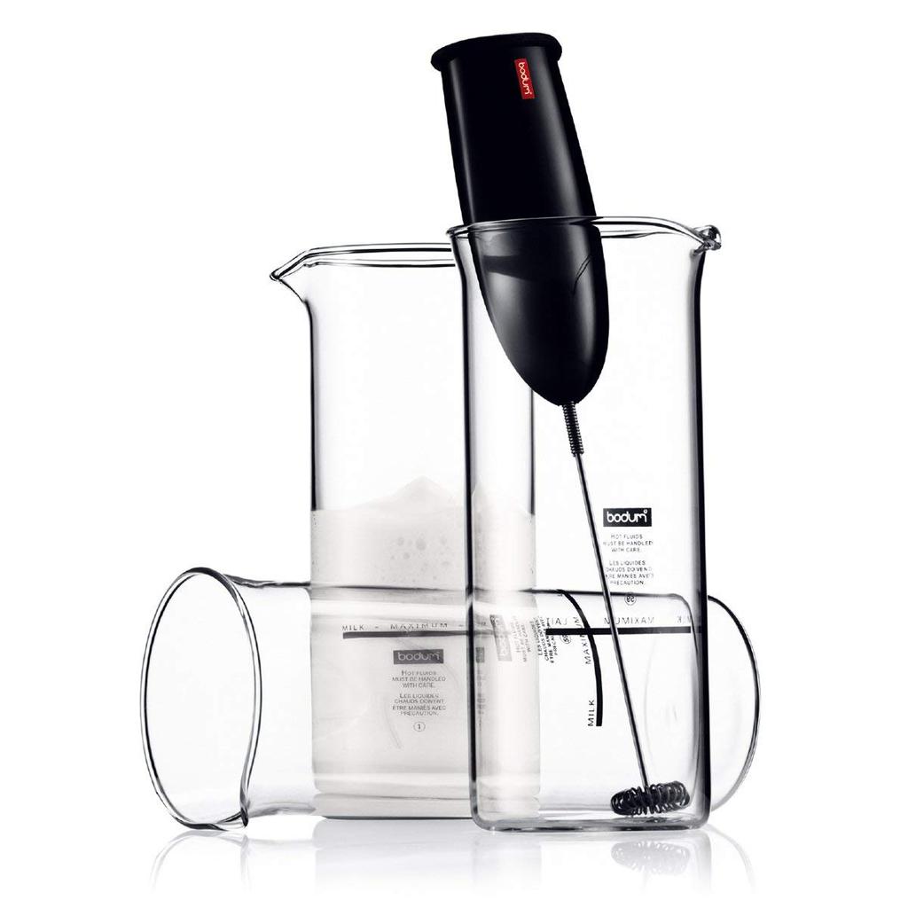 BODUM SCHIUMA Milk Frother, Electric, Plastic Body, Black [Authentic] 3040-01