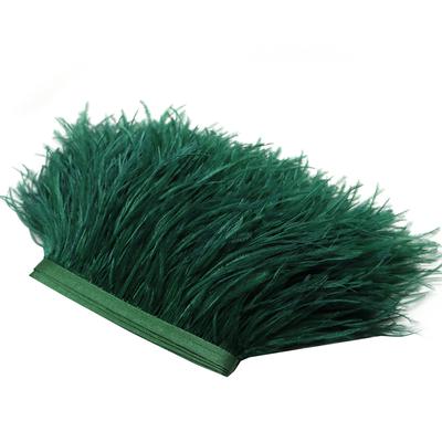 1 Yard DIY Ostrich Feather Dyed Fringe Trim for Costume Hat Craft Sewing Decor