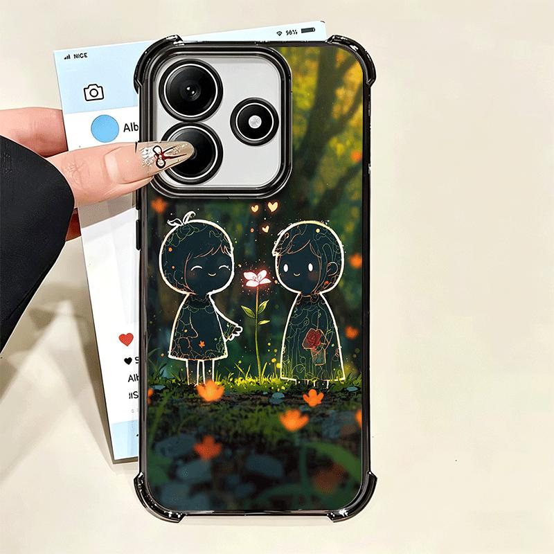 Nature Cute Child Painting Style Soft Phone Case For Xiaomi Poco X7 X8 Pro Max X6 X5 X3 F8 Ultra F7 M8 M7 M5S Redmi 15C 15A 15 1