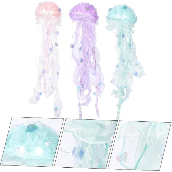 DOITOOL Unique Jellyfish Lanterns Paper Lamps 3pc DIY Kit for Ocean-Themed Decorations and Parties