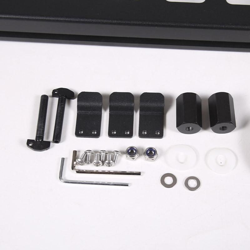 Aluminum Black Off-Road Travel Car Tailgate Table Back Door Foldable Shelf For Toyota Land Cruiser Prado FJ150 150 2010-2025