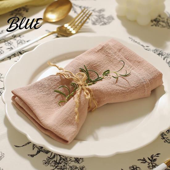 Bohemian Style Napkin Linen Napkin Rustic Machine Washable Fabric 16 Inch Farmhouse Bridal Shower for Dining Table Home Wedding Baby