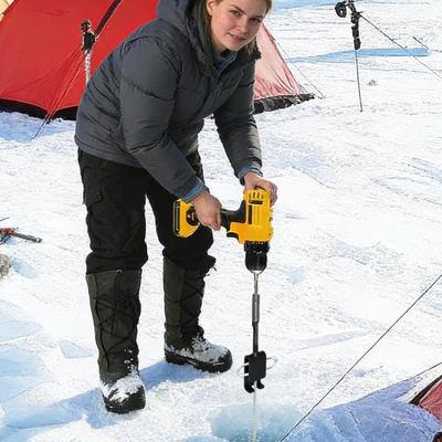 Ice Fishing Tent Drill Tool Universal Outdoor Camping Metal Tent Peg Stake Ice Fishing Shelter Drill Adapter For Outdoor Camping