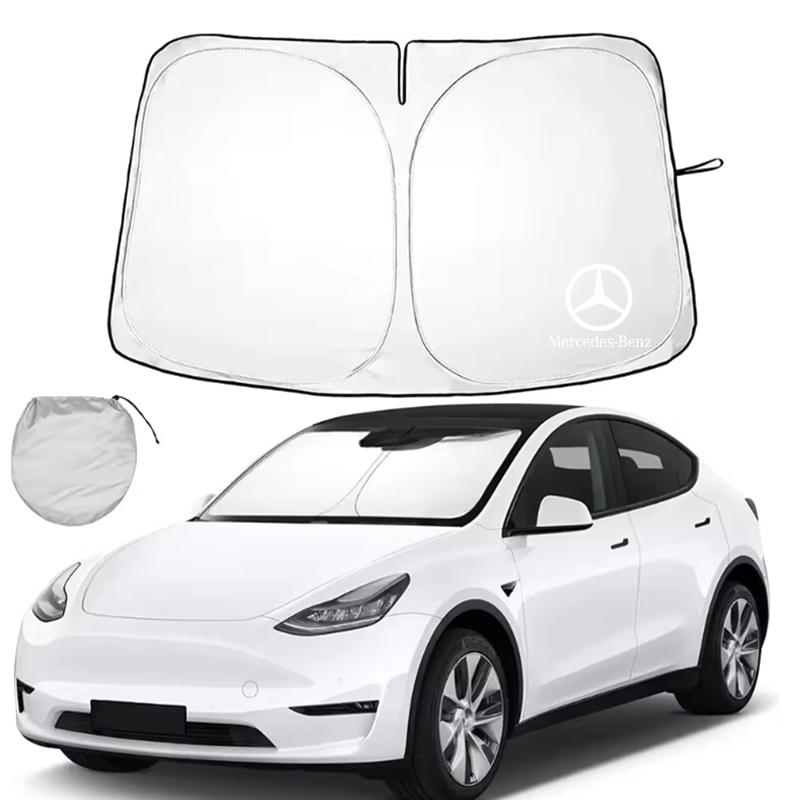 Car Windshield Sun Shade Foldable for UV Ray Block & Sun Heat For Mercedes Benz W203 W204 W205 W210 W211 W212 W221 W222 CLS CLA Vvv1