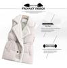 Women's Fur-Integrated Down Vest: 2025 Sleeveless Slimming Suit Collar with Waist-Cinching Design