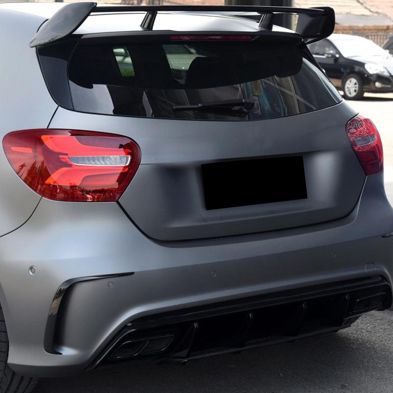 Passend für Mercedes-Benz Zubehör 2013–2018 W176 A200 A250 A260 A45 AMG Fließheck Auto Heckstoßstange Lufteinlass Vent Canard Splitte