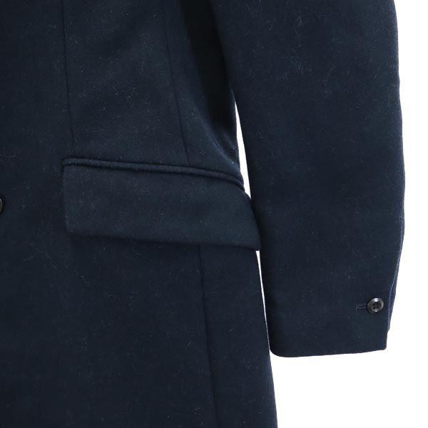 ATTACHMENT Made In Japan Cashmere Blend Wool Chester Coat 1 Navy Men's Used