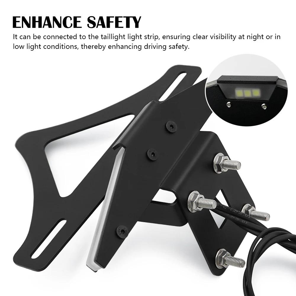 License Plate Holder LED Light For KAWASAKI NINJA ZX 636 ZX-6R 2024 2025 ZX6R ZX 6R Motorcycle Tail Tidy Rear Fender Eliminator