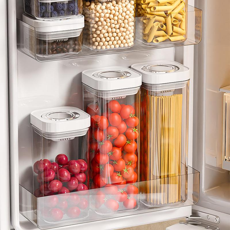 Food Storage Box Plastic Sealed Fresh-Keeping Box Grains Coffee Beans Transparent Storage Container Kitchen Storage Jars