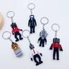 Toilet Skibidi Keychain Cute Pendant Ring Key Holder Bag Charm Gifts Decoration