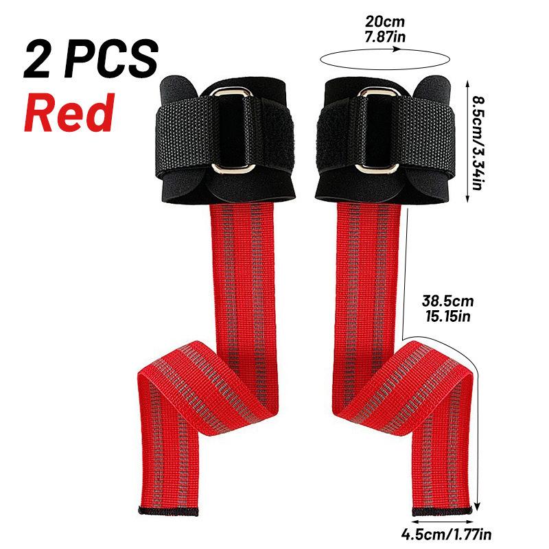 Sports Fitness Lifting Straps for Pull-Ups, Weightlifting Training Wrist Support, Deadlift Power Grip Barbell Straps, Anti-Slip Breathable, Pair