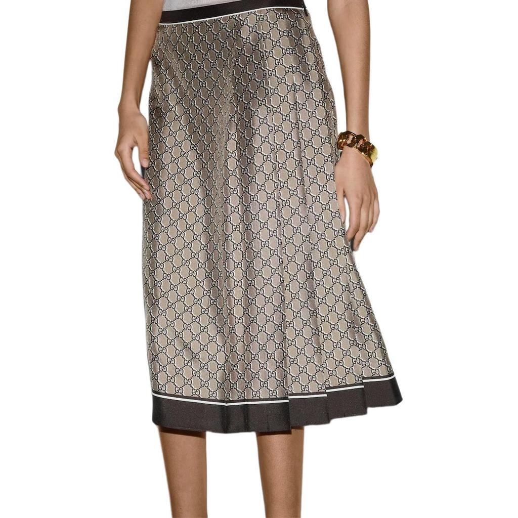 GUCCI Casual Long Skirt Women's Beige 800306-ZARRX-9265