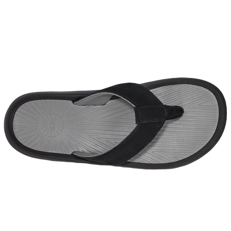 UGG Brookside 2 Flip Simple Fashion Slippers Men Slippers Black 1124894-BLK