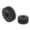 RC Car Reduction Gear Black Steel Smooth Running 0.8M 14T 21T Reduction Gear for Axial Capra for