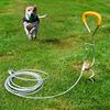 Picchetto per Cani Anello Rotante a 360 Gradi Manico Ergonomico Picchetto Robusto per Legare il Cane Attacco al Cavo di Legatura Anti Ruggine