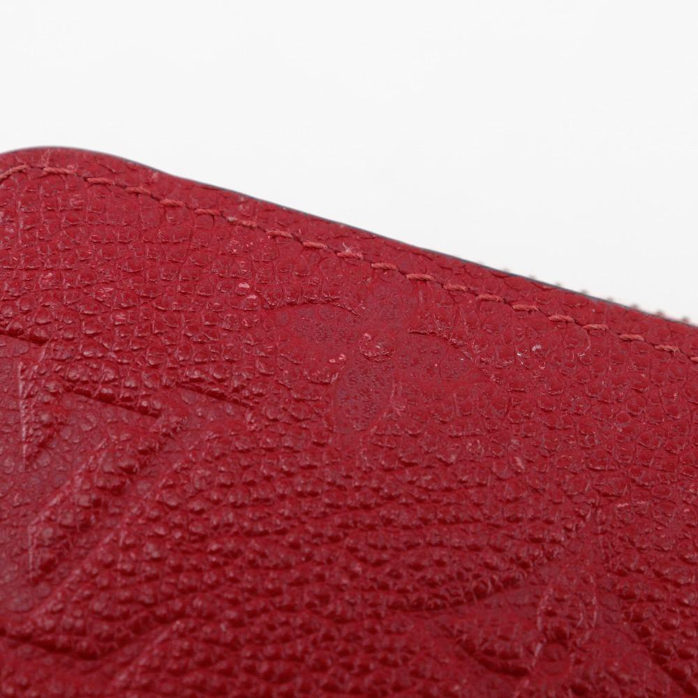 Louis Vuitton Zippy Wallet Purse M60737 Slys Red Monogram Ann Platt Women Used