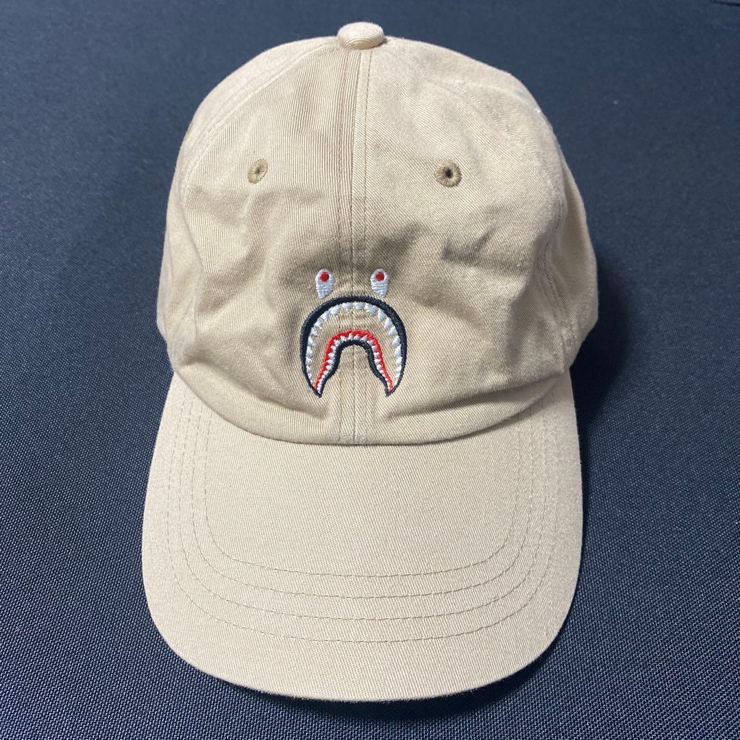 Used [Final Price] A BATHING APE Shark Cap Beige