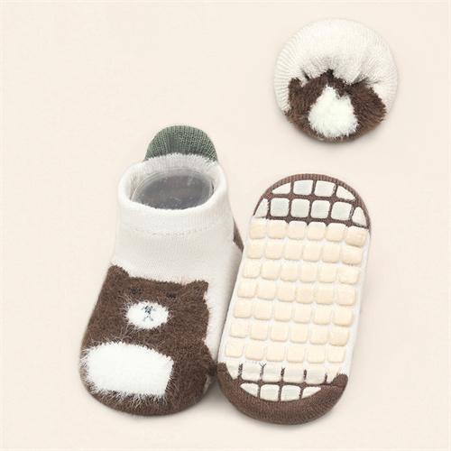 Lawadka Baby Toddler Girl Boy Socks Anti Slip Terry Newborn Socks for Girls Boys Winter Soft Print Children's Sock Non-slip 0-5Y