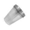 4 Pcs/Set Stackable Stainless Steel Drinking Cup Reusable Portable Drinking Glasses  Outdoors