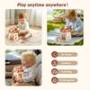 Baby Wooden Block Educational Wooden Building Block Mix Puzzle Toys Mushroom Five In One Table Toys Multifunctional Busy Toys