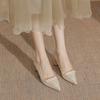 Fashion New high heels slim with fashion temperament of the girl pointed  gentle with skirt women's shoes single shoes