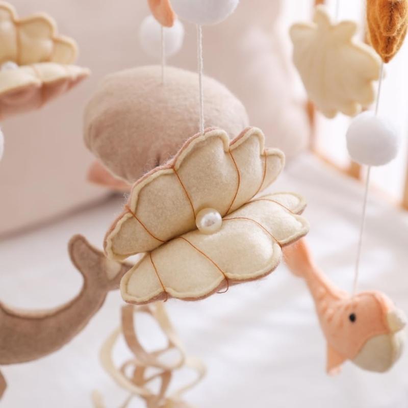 Baby Mobile Ocean Bed Bells Mobile Crib Jewelry Creative Pendants Toy Seahorse Wind Chimes Nursery Decorations Gift