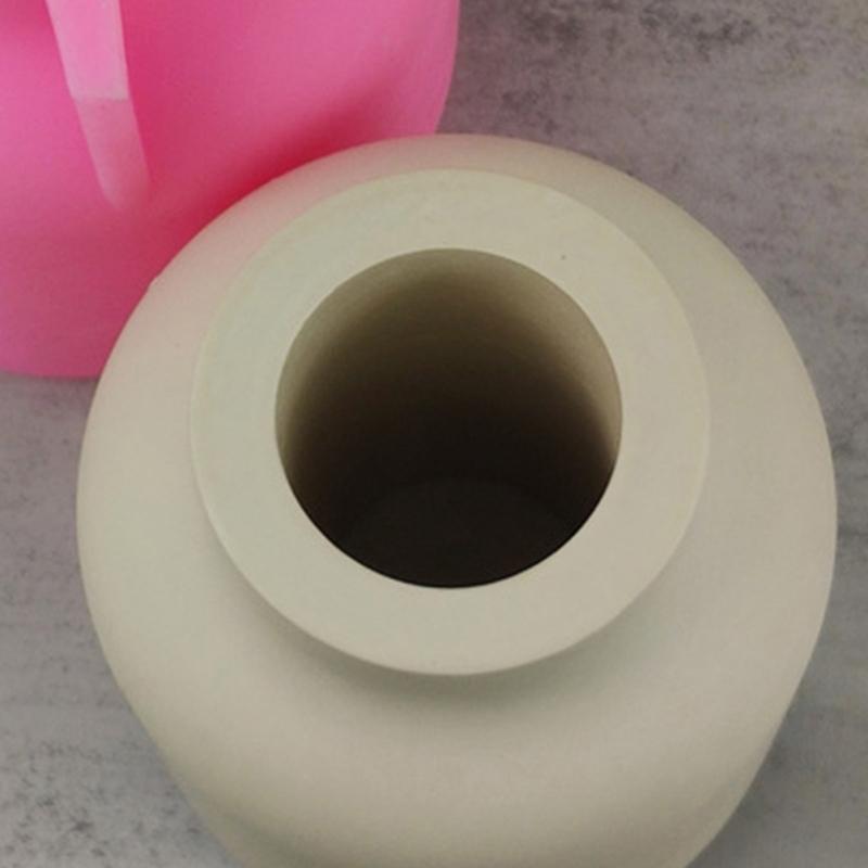 Silicone Flowerpot Mold Succulent Plants Cement Vase Resin Epoxy Mold Large Vase Gypsum Concrete Mold Handmade Craft