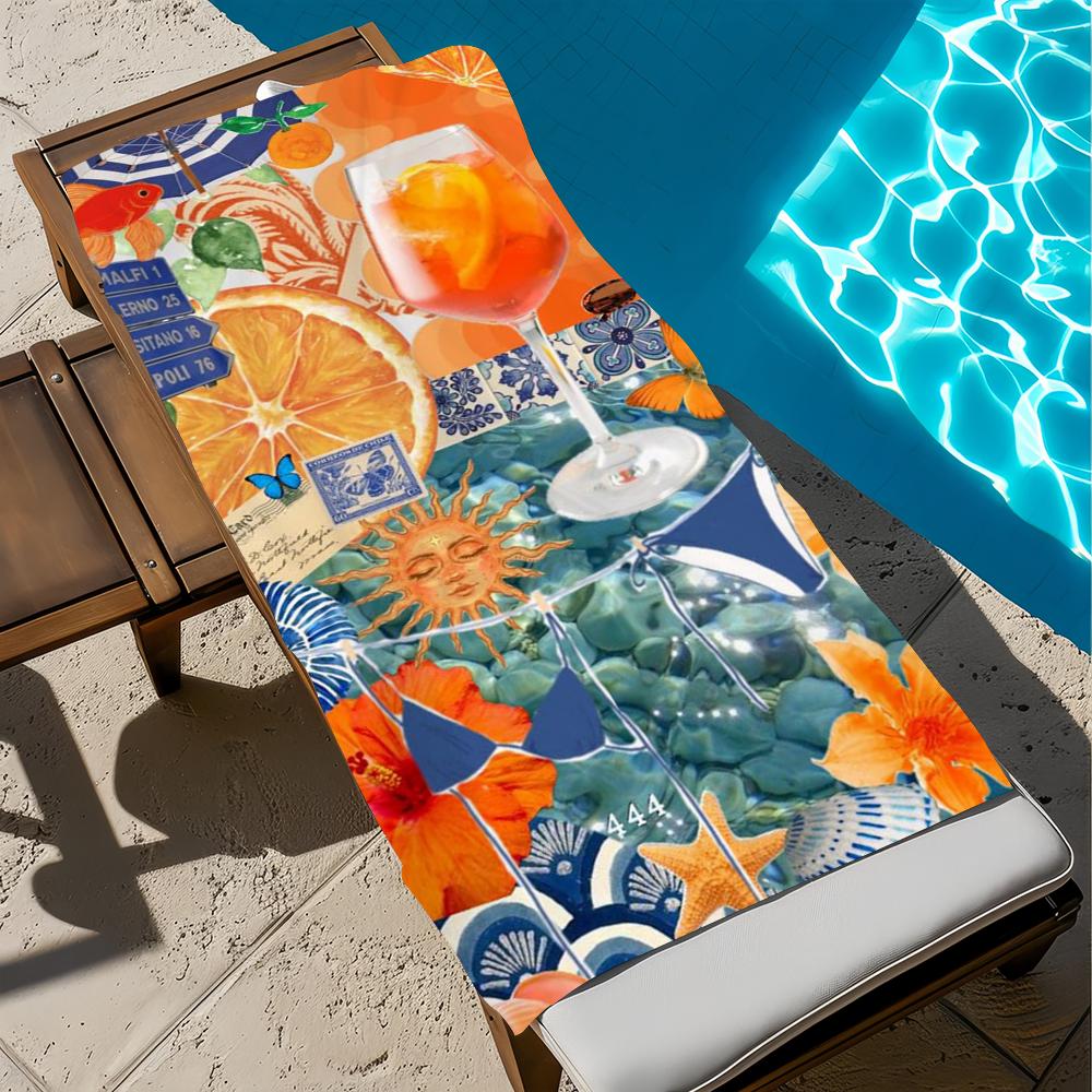 Art A-AperolS S-SpritzS Towel Beach Quick Dry Soft Pool Towels Gift for Travel Gym Shower Camping sports STJ40x70CM