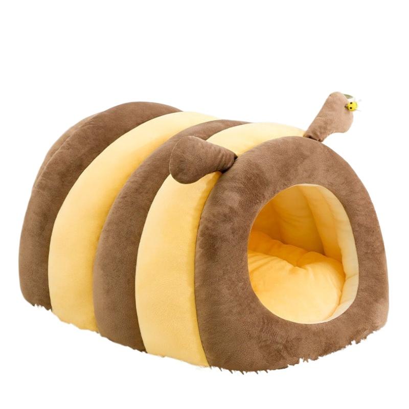 Little bee winter warm kennel pet nest cat nest closed yurt dog cat security house S